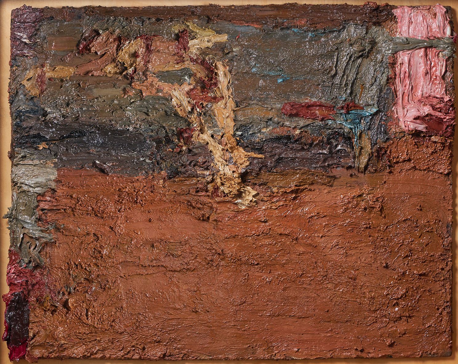 Reclining figure in studio, Frank Auerbach