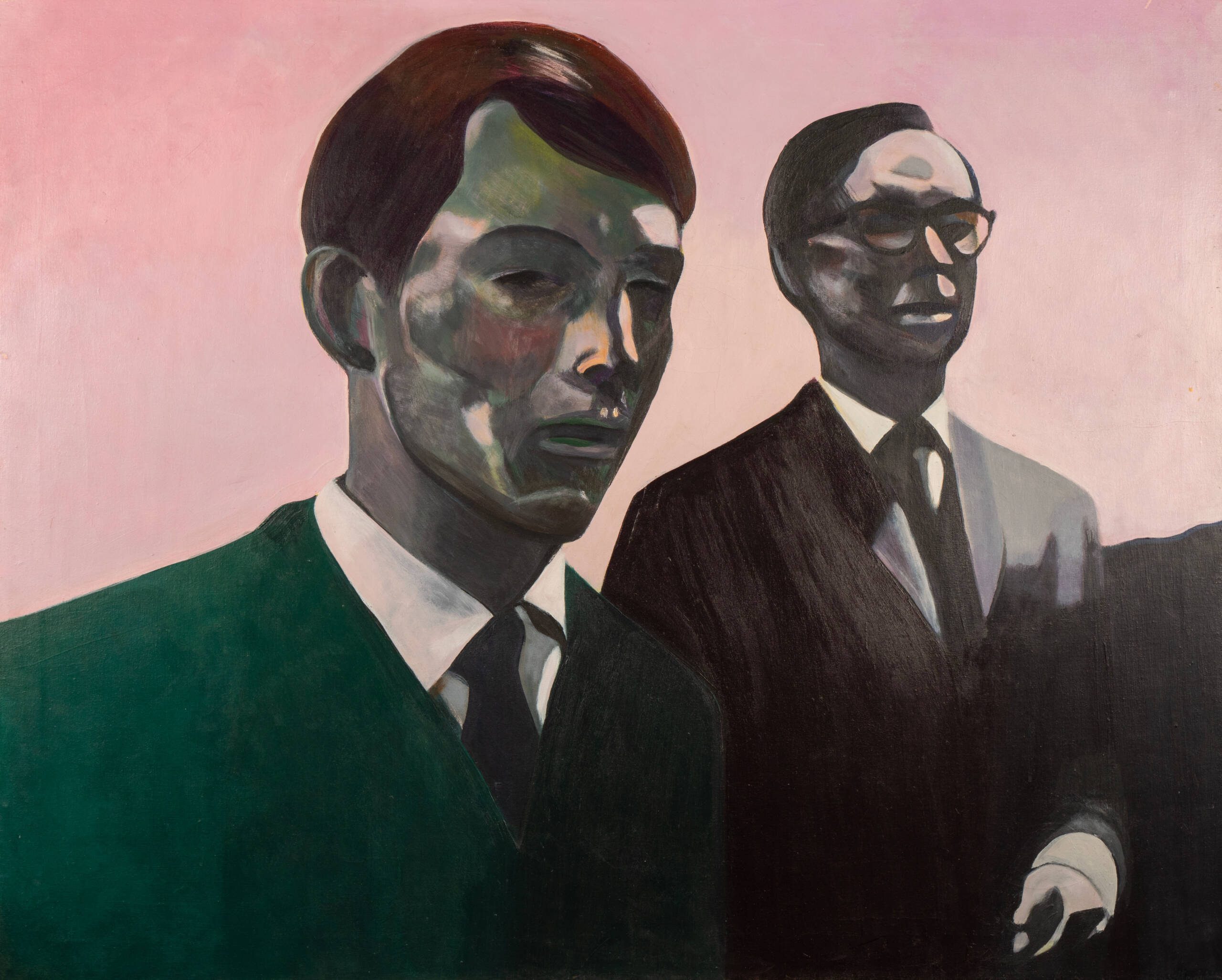 Gilbert and George painted by Sue Dunkley